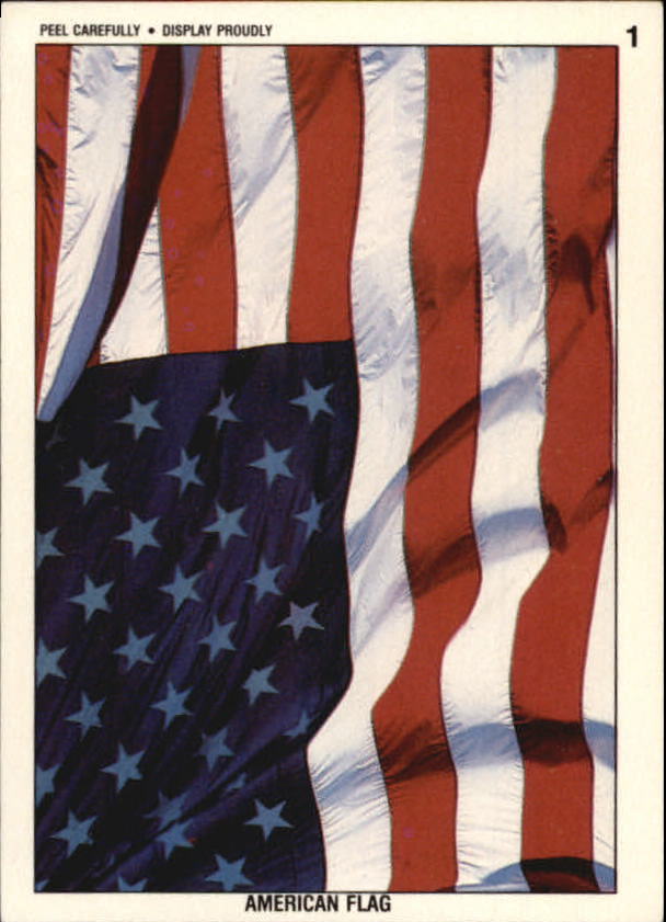 1991 Topps Desert Storm Stickers #1 American Flag