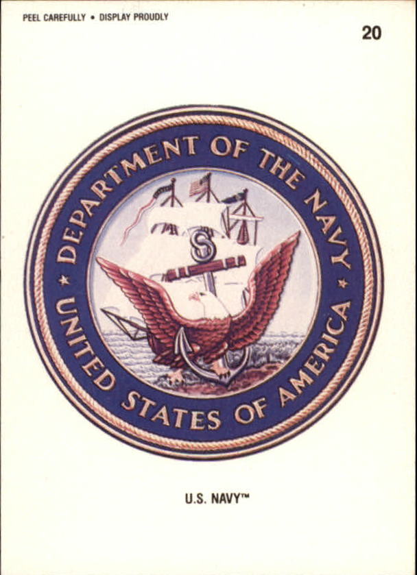 1991 Topps Desert Storm Stickers #20 U.S. Navy