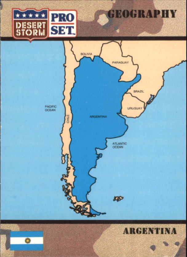 1991 Pro Set Desert Storm #2 Argentine Republic