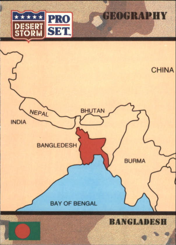 1991 Pro Set Desert Storm #7 People's Republic of Bangladesh