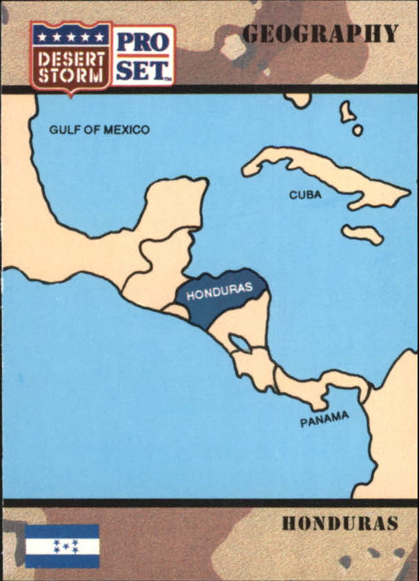 1991 Pro Set Desert Storm #21 Republic of Honduras
