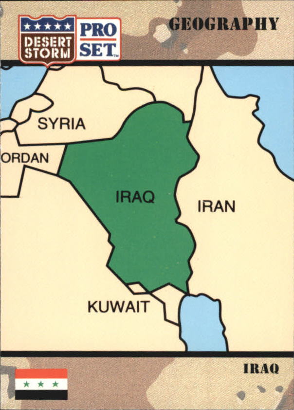 1991 Pro Set Desert Storm #25 Republic of Iraq