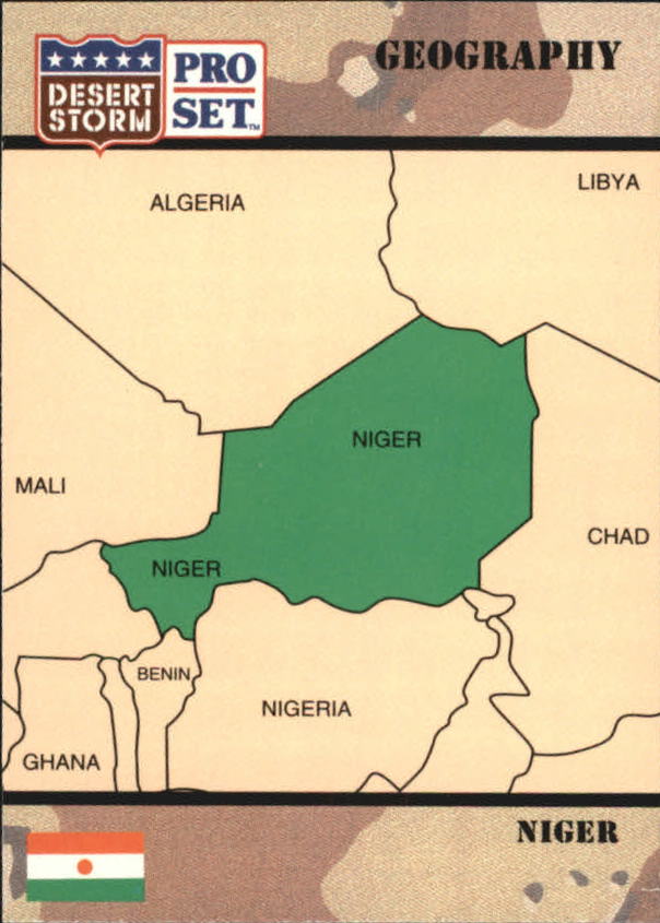 1991 Pro Set Desert Storm #40 Republic of Niger