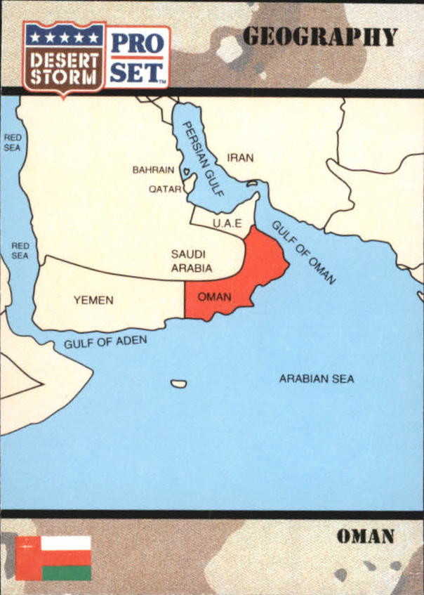 1991 Pro Set Desert Storm #42 Sultanate of Oman