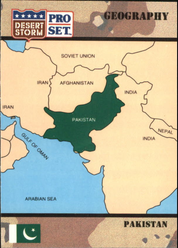 1991 Pro Set Desert Storm #43 Islamic Republic of Pakistan
