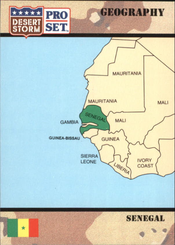 1991 Pro Set Desert Storm #51 Republic of Senegal
