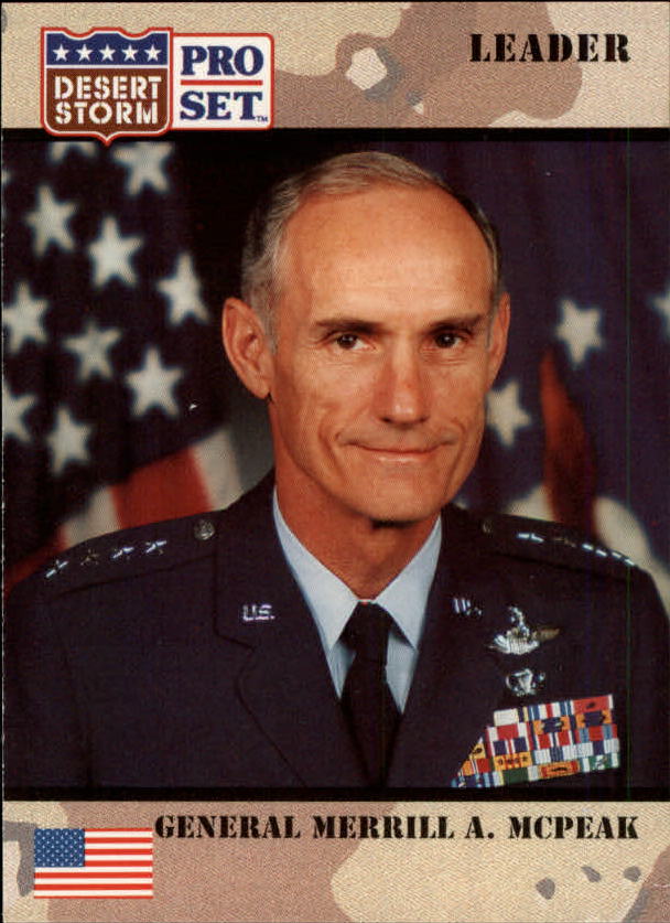 1991 Pro Set Desert Storm #86 General Merrill A. McPeak/Chief of Staff, U.S. Air Force