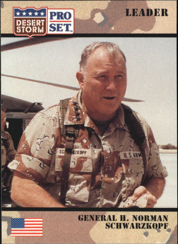 1991 Pro Set Desert Storm #89 General H. Normah Schwarzkopf/Commander in Chief, U.S. Central Command