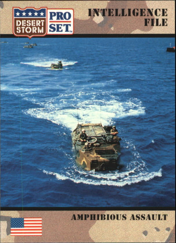 1991 Pro Set Desert Storm #128 Amphibious Assault