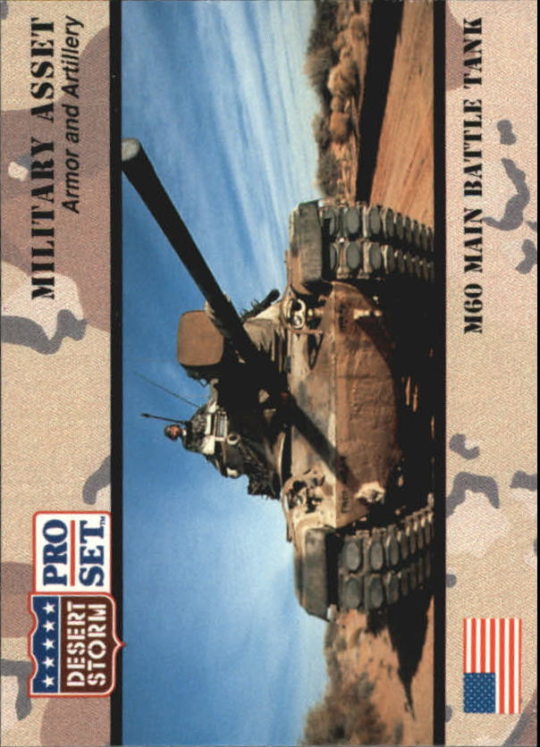 1991 Pro Set Desert Storm #211 M60 Main Battle Tank
