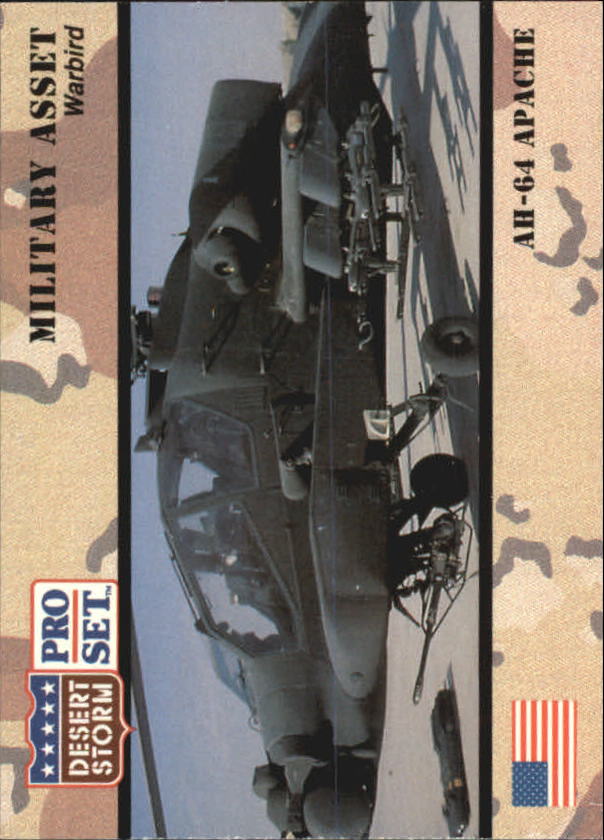1991 Pro Set Desert Storm #239 AH-64 Apache