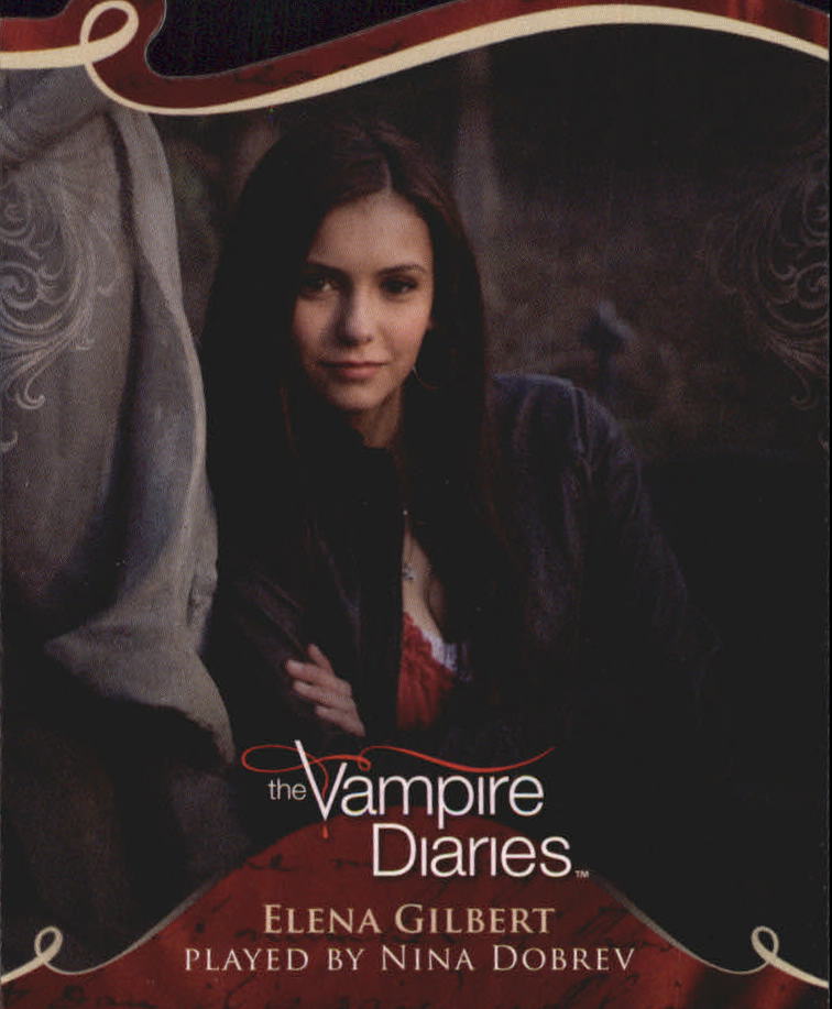 2011 Cryptozoic The Vampire Diaries Season One Die-Cuts #D2 Elena Gilbert