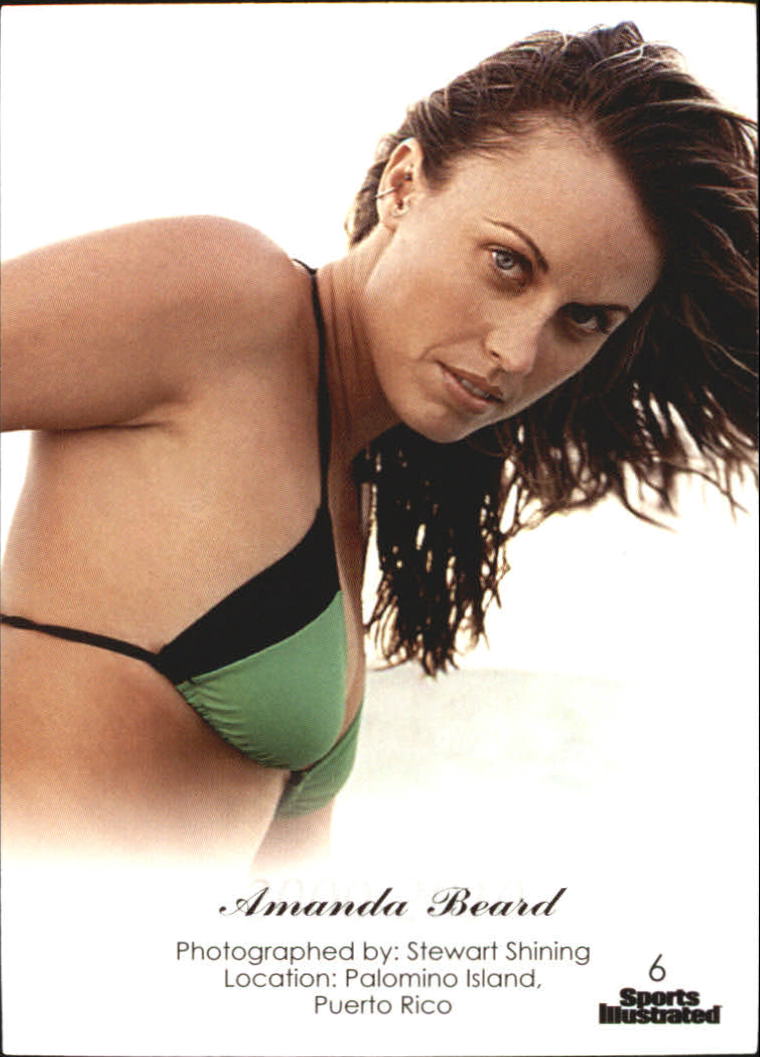 2012 Stellar Sports Illustrated Swimsuit Decade of Supermodels #6 Amanda Beard back image
