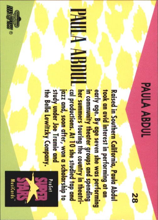 Superstars Musicards (1991 Pro Set) "Main Set" Cards #1 to #130 - Picture 57 of 257