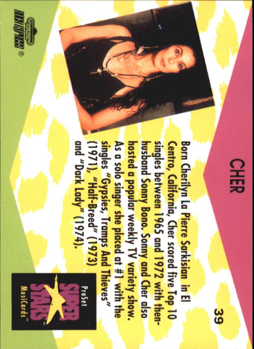 Superstars Musicards (1991 Pro Set) "Main Set" Cards #1 to #130 - Picture 77 of 257