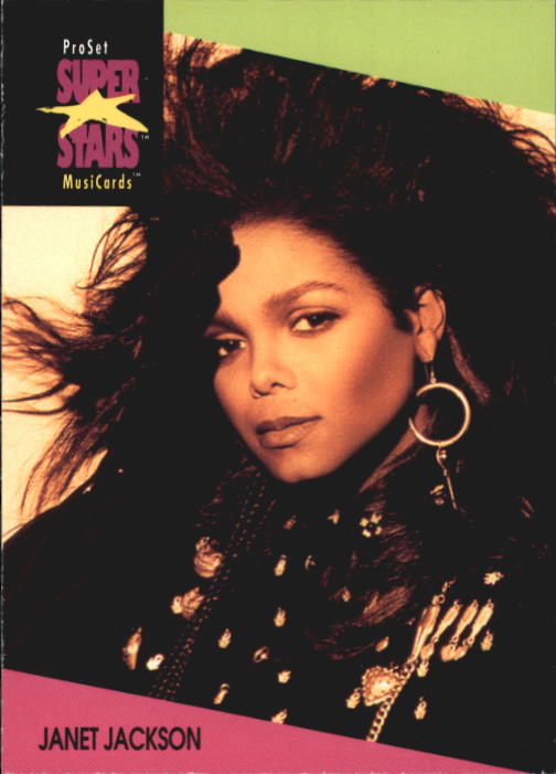 1991-92 Pro Set Superstars MusiCards #56 Janet Jackson