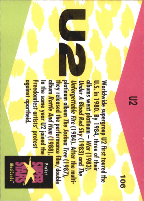 Superstars Musicards (1991 Pro Set) "Main Set" Cards #1 to #130 - Picture 209 of 257