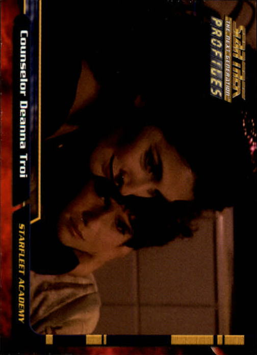 2000 SkyBox Star Trek The Next Generation Profiles #16 Counselor Deanna Troi