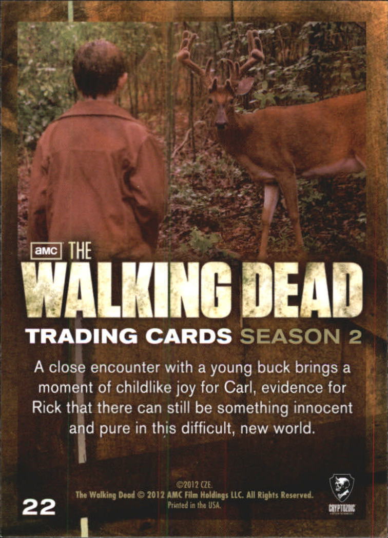 2012 Cryptozoic The Walking Dead Season Two #22 Pure Joy back image