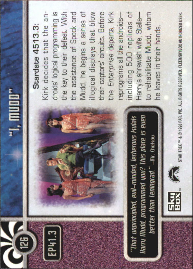 1998 SkyBox Star Trek The Original Series Season 2 #126 I, Mudd