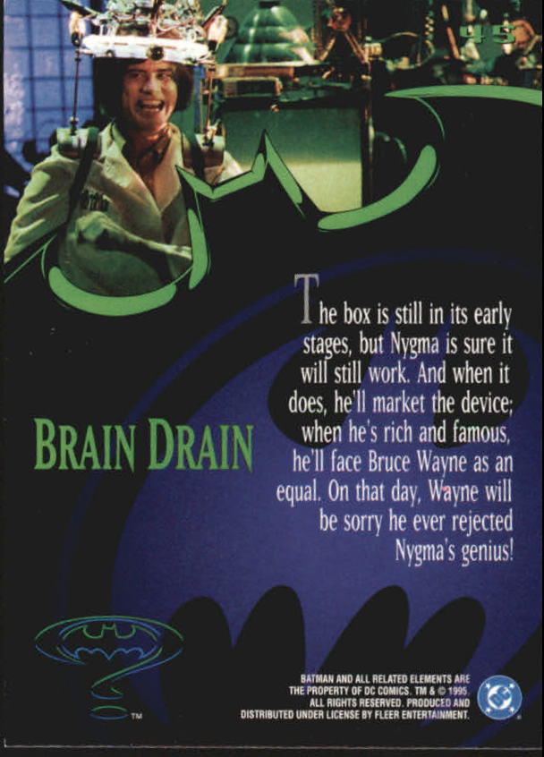 1995 Fleer Ultra Batman Forever #45 Brain Drain - NM-MT