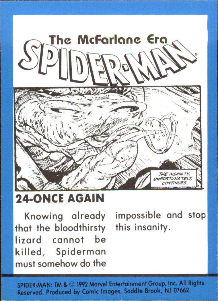 1992 Comic Bilder Spider-Man Todd McFarlane Ära BASE Sammelkarte Auswahlliste - Bild 11 von 37