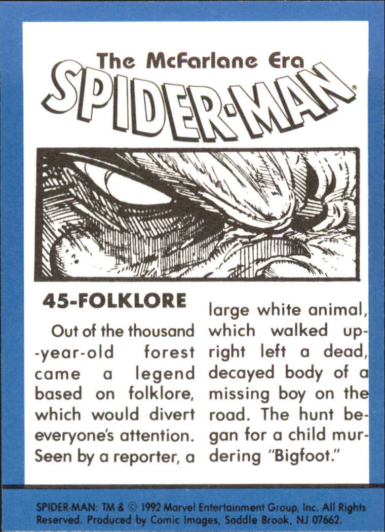 1992 Comic Bilder Spider-Man Todd McFarlane Ära BASE Sammelkarte Auswahlliste - Bild 19 von 37
