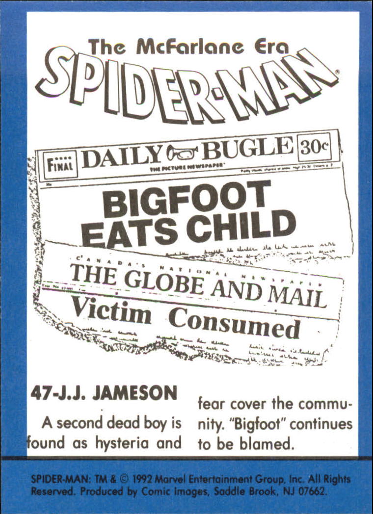 1992 Comic Bilder Spider-Man Todd McFarlane Ära BASE Sammelkarte Auswahlliste - Bild 23 von 37