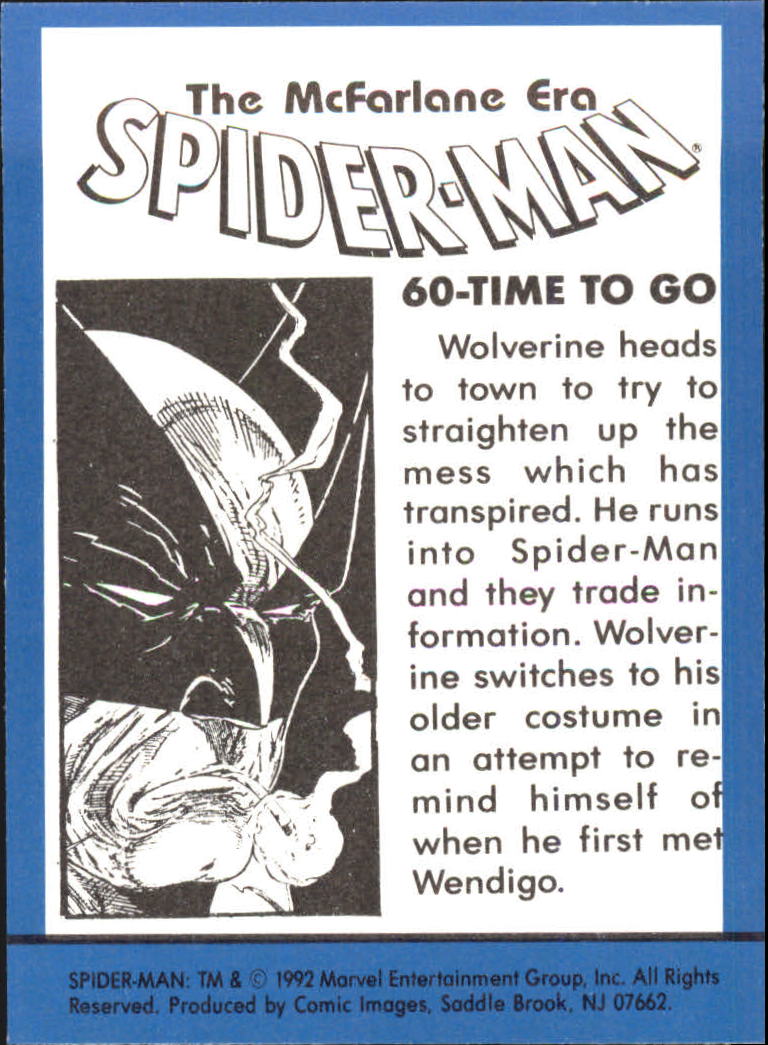 1992 Comic Bilder Spider-Man Todd McFarlane Ära BASE Sammelkarte Auswahlliste - Bild 33 von 37