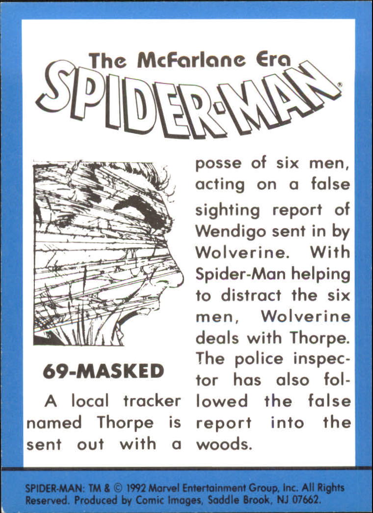 1992 Comic Bilder Spider-Man Todd McFarlane Ära BASE Sammelkarte Auswahlliste - Bild 35 von 37
