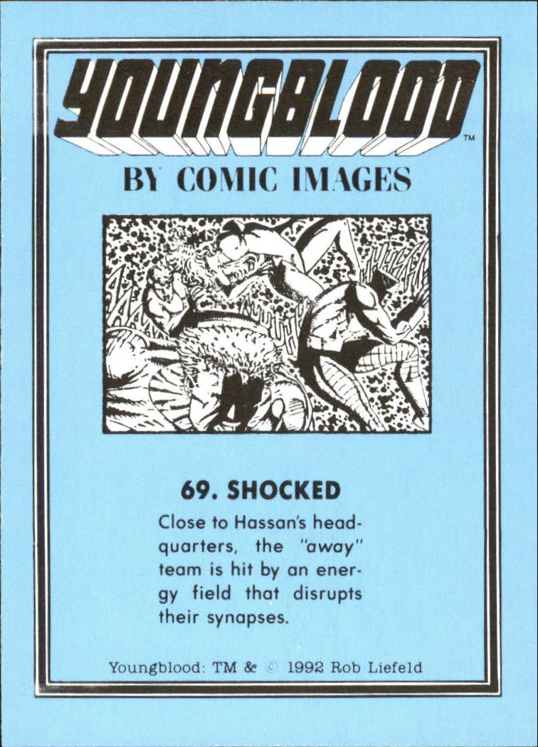 1992 Comic Images Youngblood #69 Shocked back image