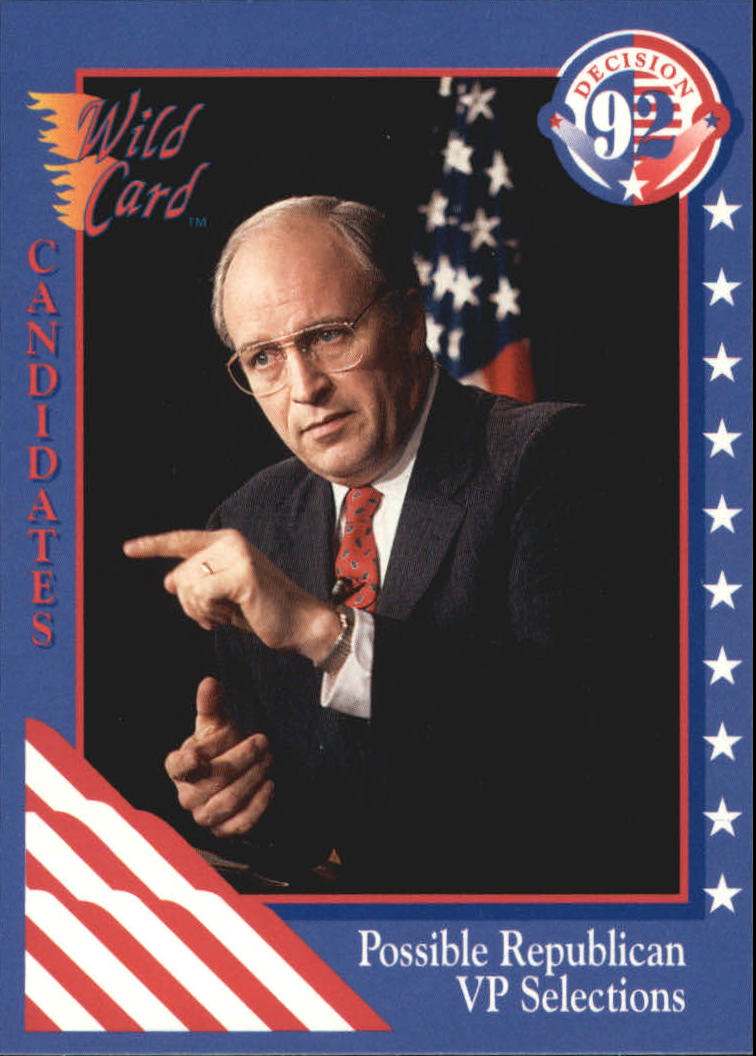1992 Wild Card Decision '92 #51 Possible Republican VP Selections