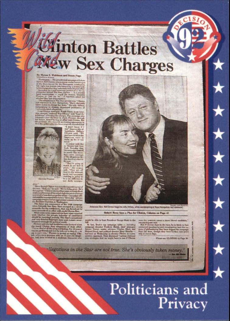 1992 Wild Card Decision '92 #84 Politicians and Privacy