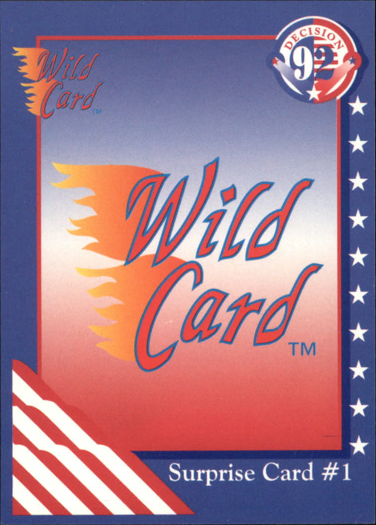 1992 Wild Card Decision '92 #95 Surprise Card #1