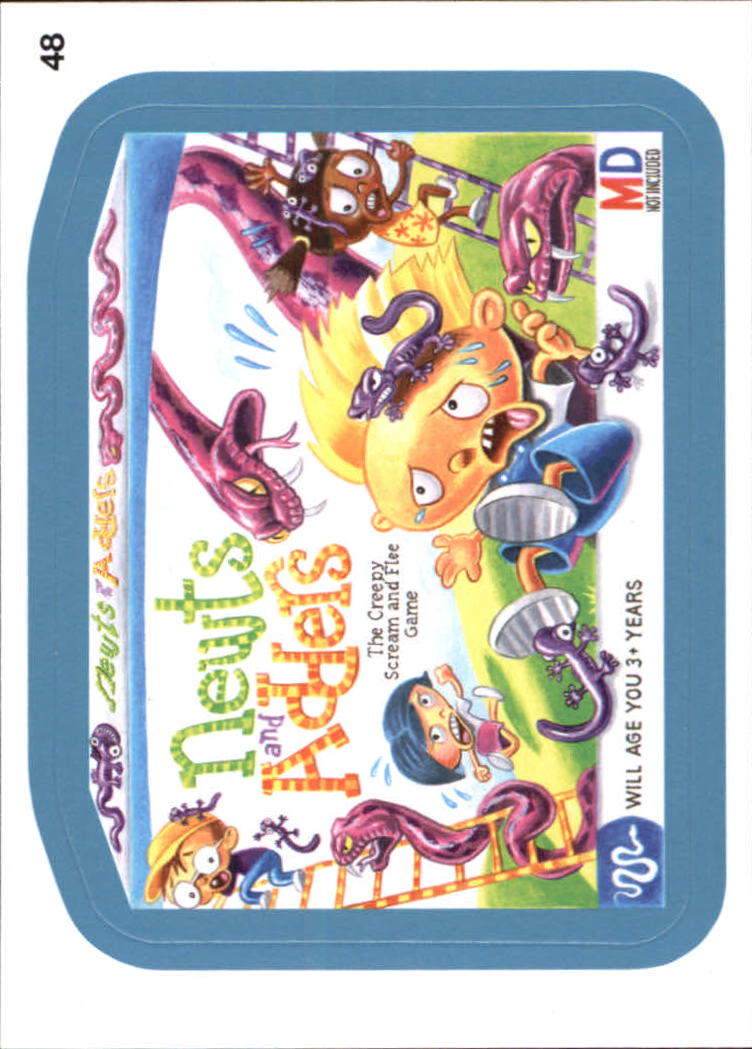 2013 Topps Wacky Packages Series 10 Silver #48 Newts and Adders on