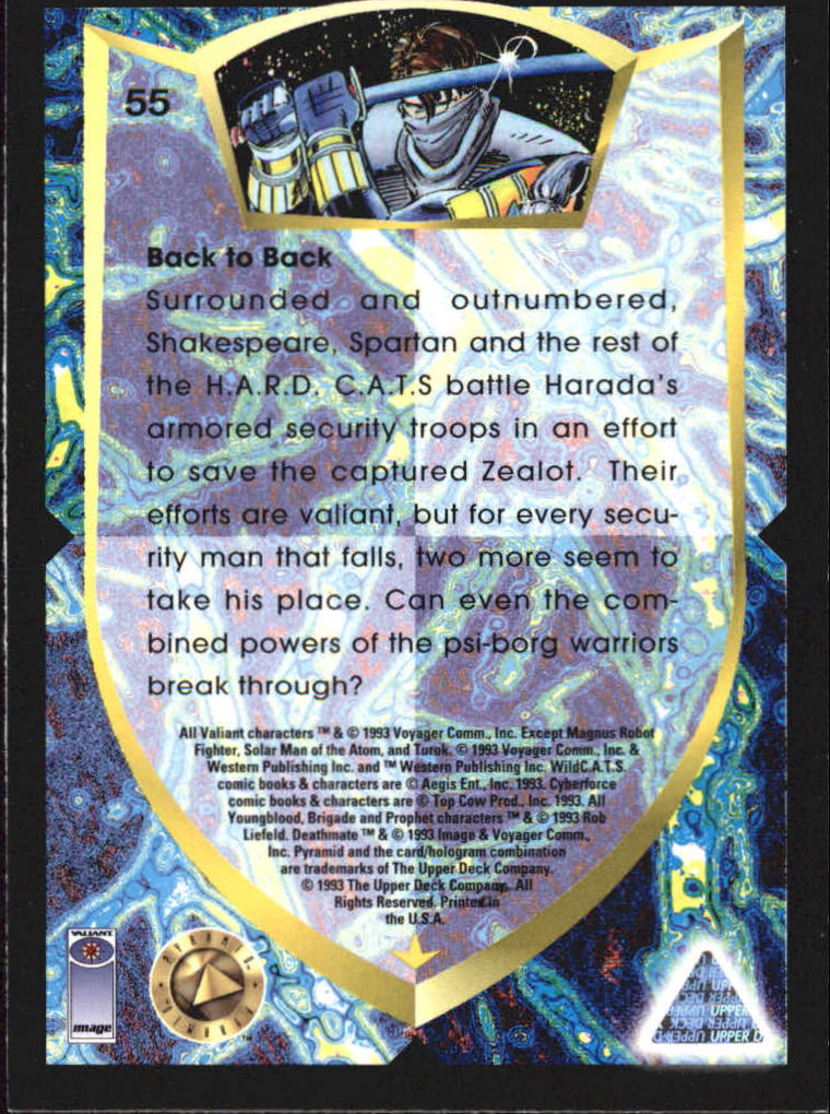1993 Upper Deck Deathmate #55 Back to Back