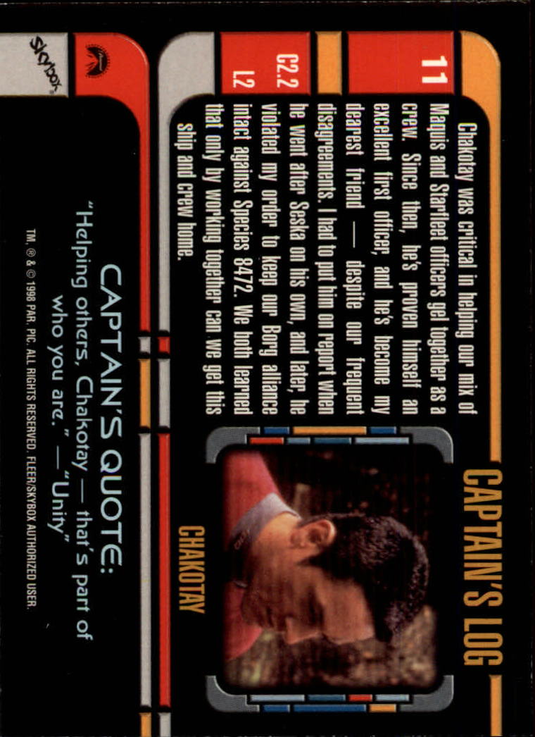 B5852- 1998 SkyBox Star Trek Voyager Profiles Cards -You Pick- 15+ FREE US SHIP