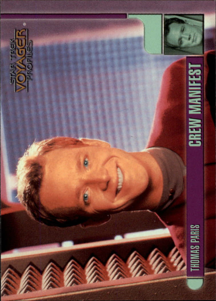 B5852- 1998 SkyBox Star Trek Voyager Profiles Cards -You Pick- 15+ FREE US SHIP