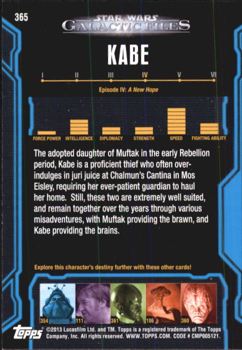 2013 Topps Star Wars Galactic Files 2 Trading Cards Card Pick (Base) - Bild 21 von 319