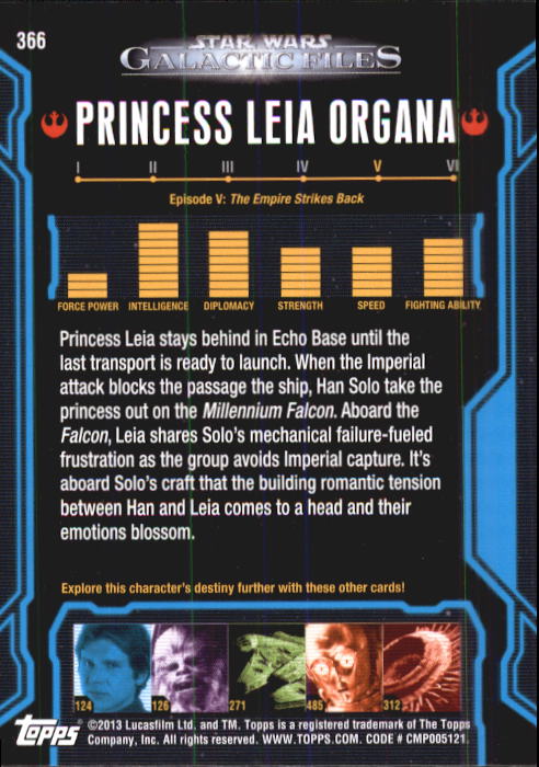 2013 Topps Star Wars Galactic Files 2 Trading Cards Card Pick (Base) - Bild 23 von 319