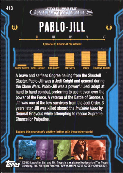 2013 Topps Star Wars Galactic Files 2 Trading Cards Card Pick (Base) - Bild 49 von 319