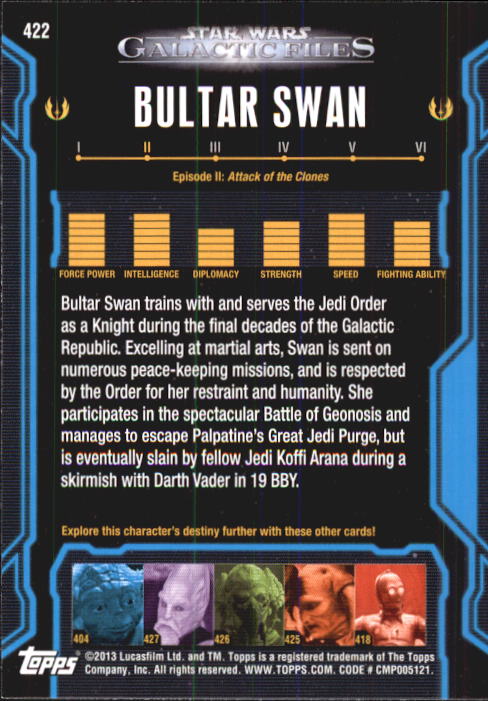 2013 Topps Star Wars Galactic Files 2 Trading Cards Card Pick (Base) - Bild 51 von 319