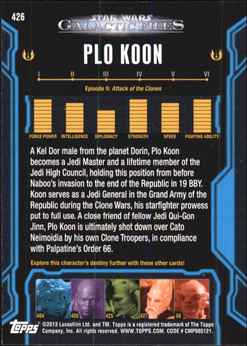 2013 Topps Star Wars Galactic Files 2 Trading Cards Card Pick (Base) - Bild 57 von 319