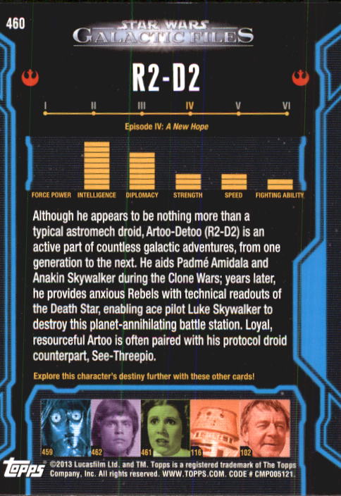 2013 Topps Star Wars Galactic Files 2 Trading Cards Card Pick (Base) - Bild 83 von 319