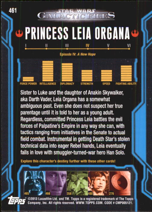 2013 Topps Star Wars Galactic Files 2 Trading Cards Card Pick (Base) - Bild 85 von 319