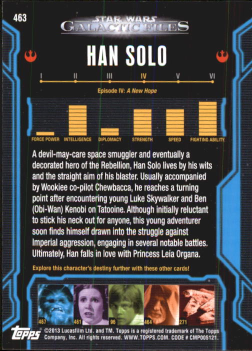 2013 Topps Star Wars Galactic Files 2 Trading Cards Card Pick (Base) - Bild 89 von 319
