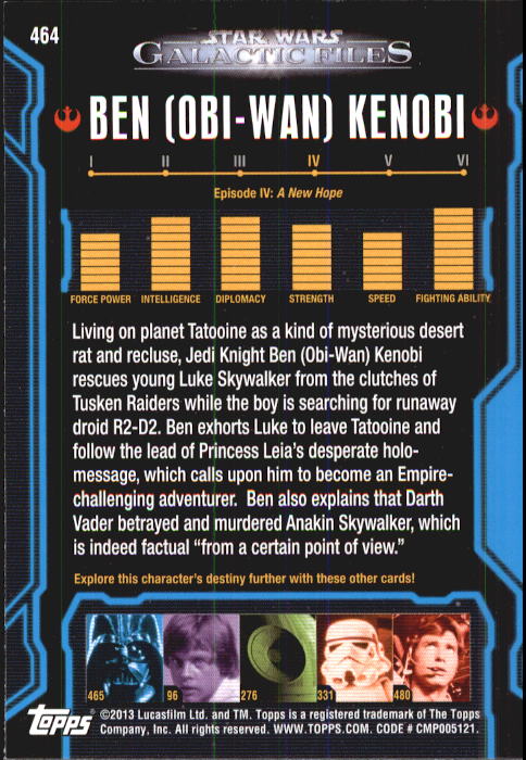 2013 Topps Star Wars Galactic Files 2 Trading Cards Card Pick (Base) - Bild 91 von 319