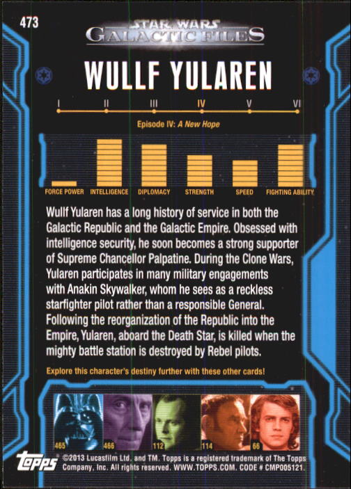 2013 Topps Star Wars Galactic Files 2 Trading Cards Card Pick (Base) - Bild 101 von 319