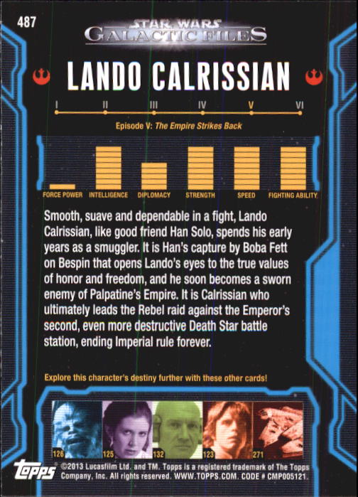 2013 Topps Star Wars Galactic Files 2 Trading Cards Card Pick (Base) - Bild 127 von 319