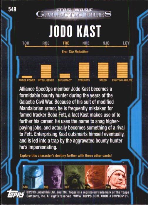 2013 Topps Star Wars Galactic Files 2 Trading Cards Card Pick (Base) - Bild 153 von 319